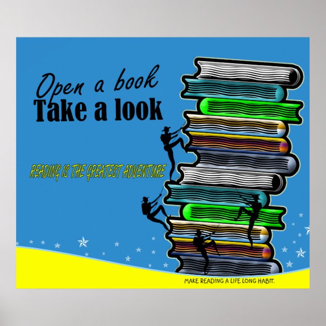 Lesen ist das Bestste Erlebnisposter Poster (Vorne)