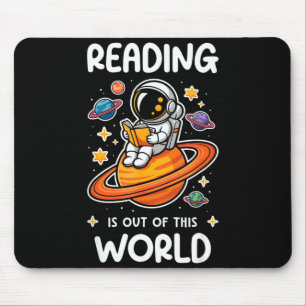 Lesen ist ein Astronaut ausserhalb dieser Welt Wel Mousepad