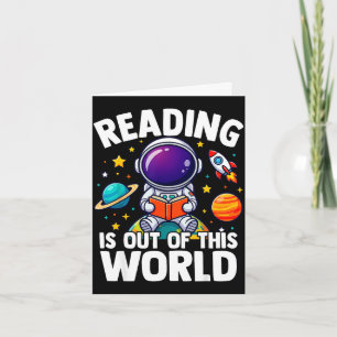 Lesen ist ein außerirdisch lustiges bücherliches karte