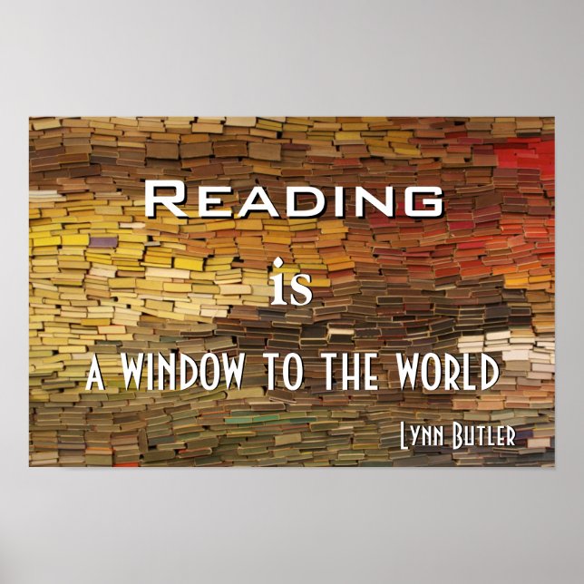 Lesen ist ein Poster-Prin für das World Foto Poster (Vorne)
