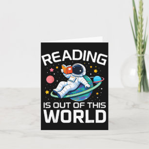 Lesen ist ein Weltraumastronaut aus einer anderen Karte