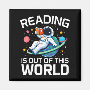 Lesen ist ein Weltraumastronaut aus einer anderen Magnet