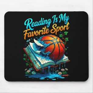 Lesen ist Lieblingssport lustige süße Tiere Mousepad