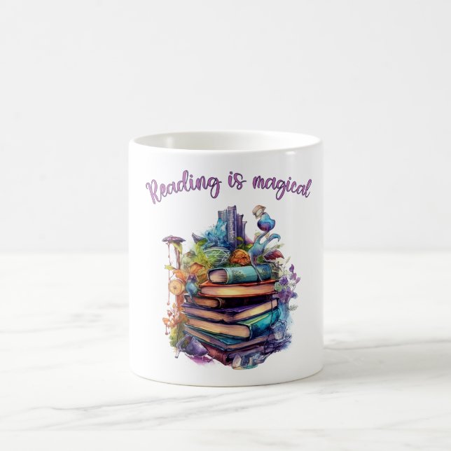 Lesen ist magisch kaffeetasse (Mittel)