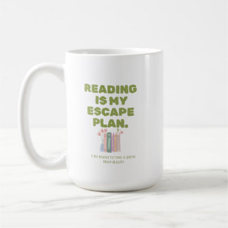 Lesen ist mein Fluchtplan - Cozy Buchliebhabers De Kaffeetasse