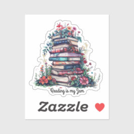 Lesen ist mein Jam Aufkleber