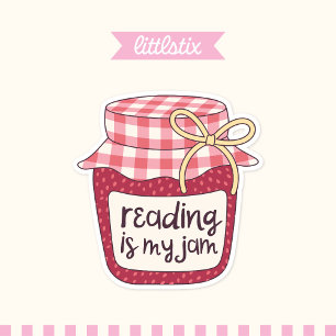 Lesen ist mein Jam Aufkleber