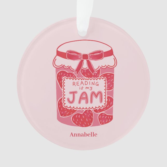 Lesen ist mein Liebhaber von Marmelade Ornament (Vorderseite)