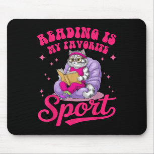 Lesen ist mein Lieblings-Srt lustige Katze Buchlie Mousepad
