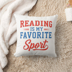 Lesen ist mein Lieblingssport Kissen