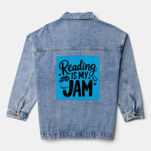 Lesen ist mein Stau Jeansjacke