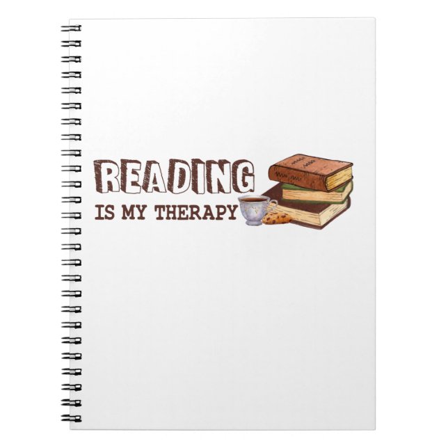 Lesen ist mein Therapiebuch Lover Notizblock (Vorderseite)