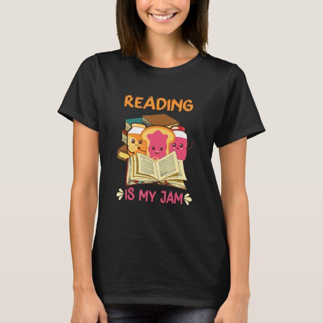 Lesen ist meine Jam Funny I Liebe Bücher Libra zu  T-Shirt (Vorderseite)
