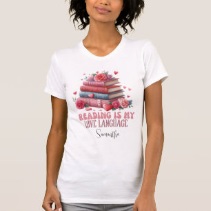 Lesen ist meine Liebe, Buchliebhaber T-Shirt