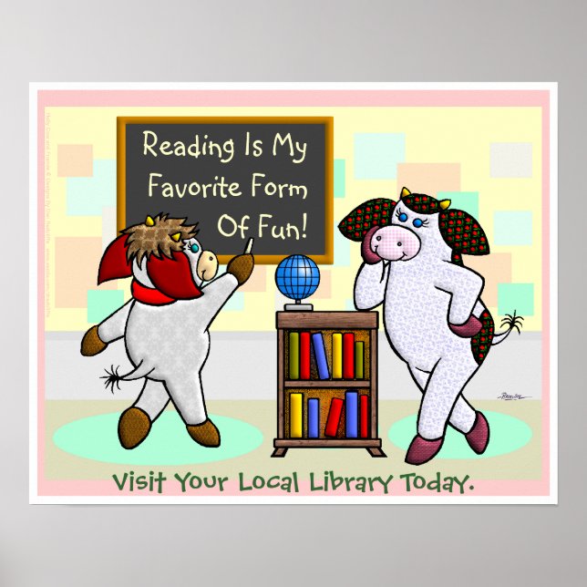 Lesen ist meine Lieblingsform! Poster (Vorne)