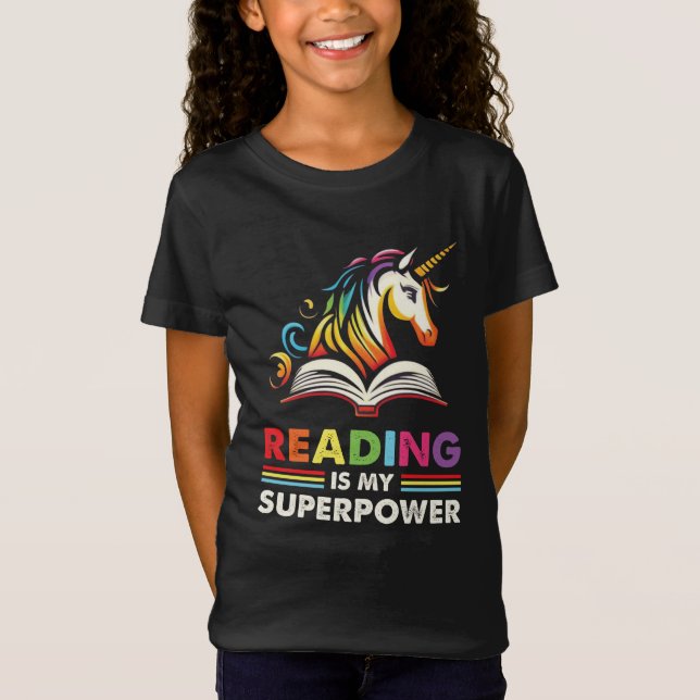 Lesen ist meine Supermacht T-Shirt (Vorderseite)