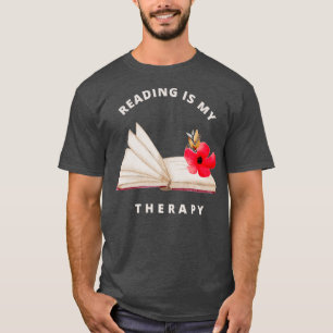 Lesen ist Meine Therapie 45 T-Shirt