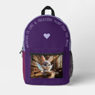 Lesen ist wie... bedruckter rucksack