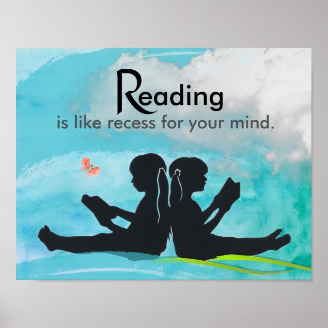 Lesen ist wie der Zugang zu Ihrem Mind Poster (Vorne)