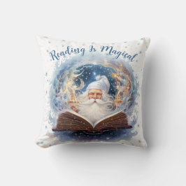Lesen ist zauberhaftes Schneeflockendesign Kissen