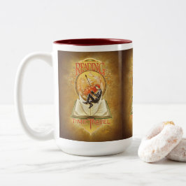 Lesen ist Zeitreise Zweifarbige Tasse