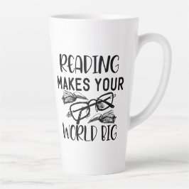 Lesen macht Ihre Welt zu einem großen T - Shirt Milchtasse