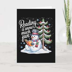 Lesen macht Schneee viel Spaß Weihnachtsbücher Sch Karte