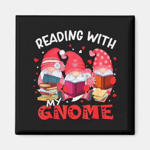 Lesen mit meinen Gnomies-Büchern Bibliothekarin Va Magnet