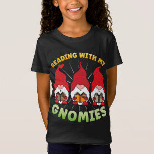 Lesen mit meinen Gnomies Funny Gnome Book Reading  T-Shirt