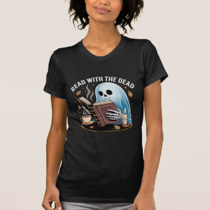 Lesen mit Toten - Gemütliches Skelettlesen T-Shirt