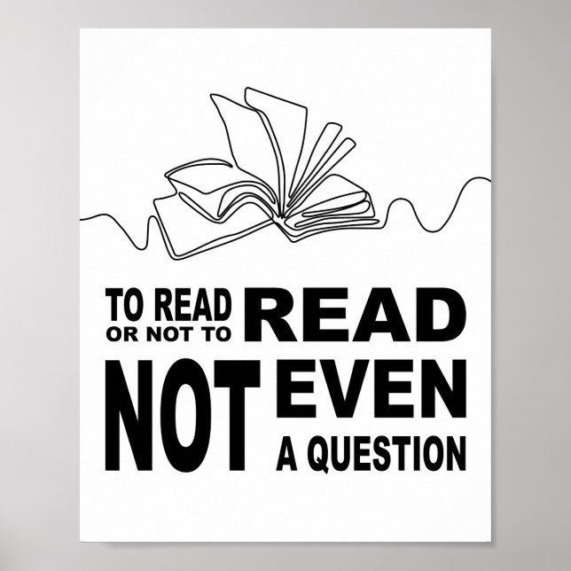 Lesen oder nicht lesen poster (Vorne)