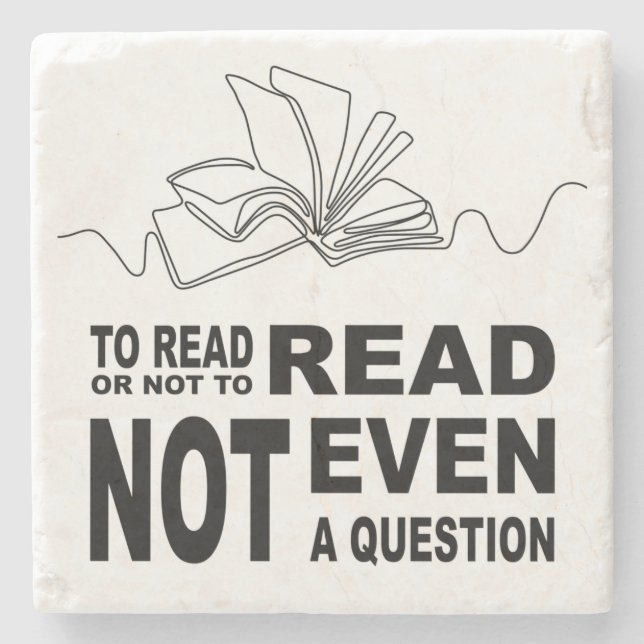 Lesen oder nicht lesen steinuntersetzer (Vorderseite)