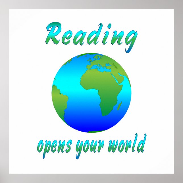 LESEN öffnet Welten Poster (Vorne)