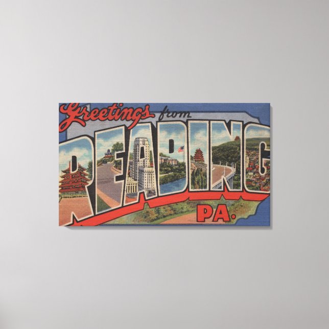 Lesen, Pennsylvania - Große Briefszenen 2 Leinwanddruck (Vorderseite)