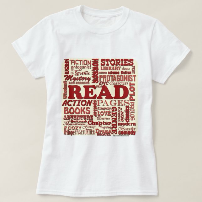 Lesen Sie alle über es rot! T-Shirt (Design vorne)