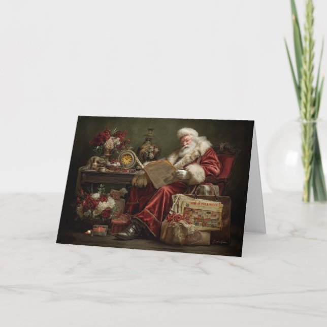 Lesen Sie alles über frohe Weihnachten Karte (Vorderseite)