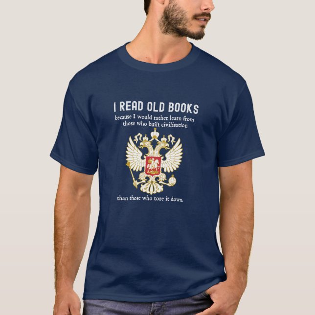 Lesen Sie alte Bücher konservativer Anti-Cancel-Ku T-Shirt (Vorderseite)