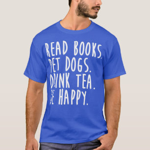 Lesen Sie Buch Haustiere Hunde trinken Tee sei glü