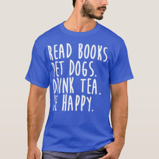 Lesen Sie Buch Haustiere Hunde trinken Tee sei glü