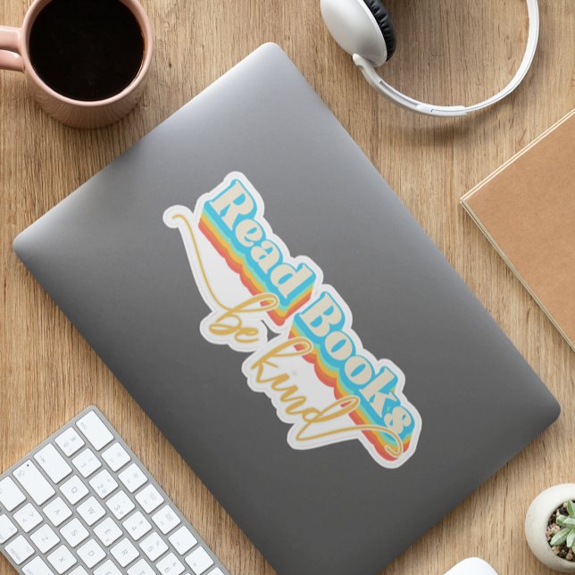 Lesen Sie Bücher sind rückgängig Aufkleber (Von Creator hochgeladen)