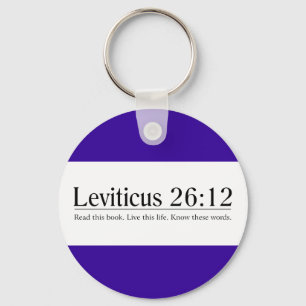 Lesen Sie das Bibel Leviticus 26:12 Schlüsselanhänger