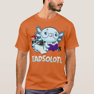 Lesen Sie das Buch Axolotl Funny Reading Fish Bo T-Shirt
