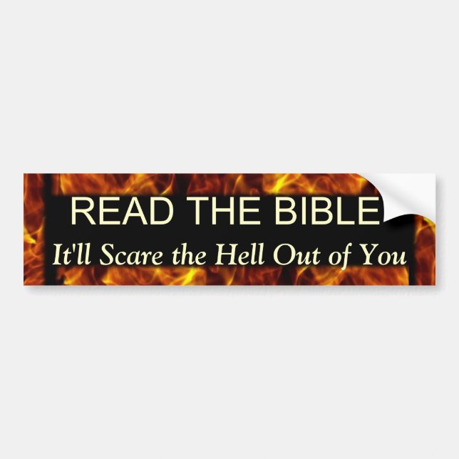 Lesen Sie den Bibel-lustigen religiösen Spaß Autoaufkleber (Vorne)