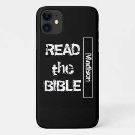 Lesen Sie die Bibel Schwarz und Weiß Case-Mate iPhone Hülle