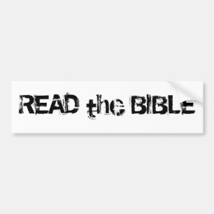 Lesen Sie die Bibel Weiß Schwarz Autoaufkleber
