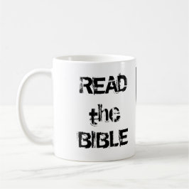 Lesen Sie die Bibel Weiß und Schwarz Kaffeetasse