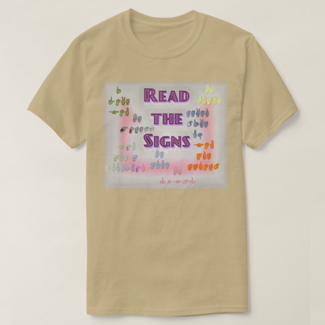 Lesen Sie die Lebenszeichen T-Shirt (Design vorne)