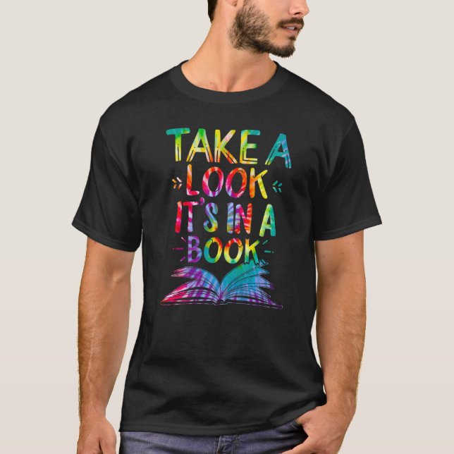 Lesen Sie einen Blick in das Buch Tiedye Bücher le T-Shirt (Vorderseite)