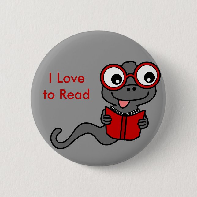 Lesen Sie einen Buch-Monat: I Liebe-Ablesen Button (Vorderseite)