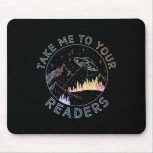Lesen Sie Englischlehrer Bibliothek Alien Space T Mousepad